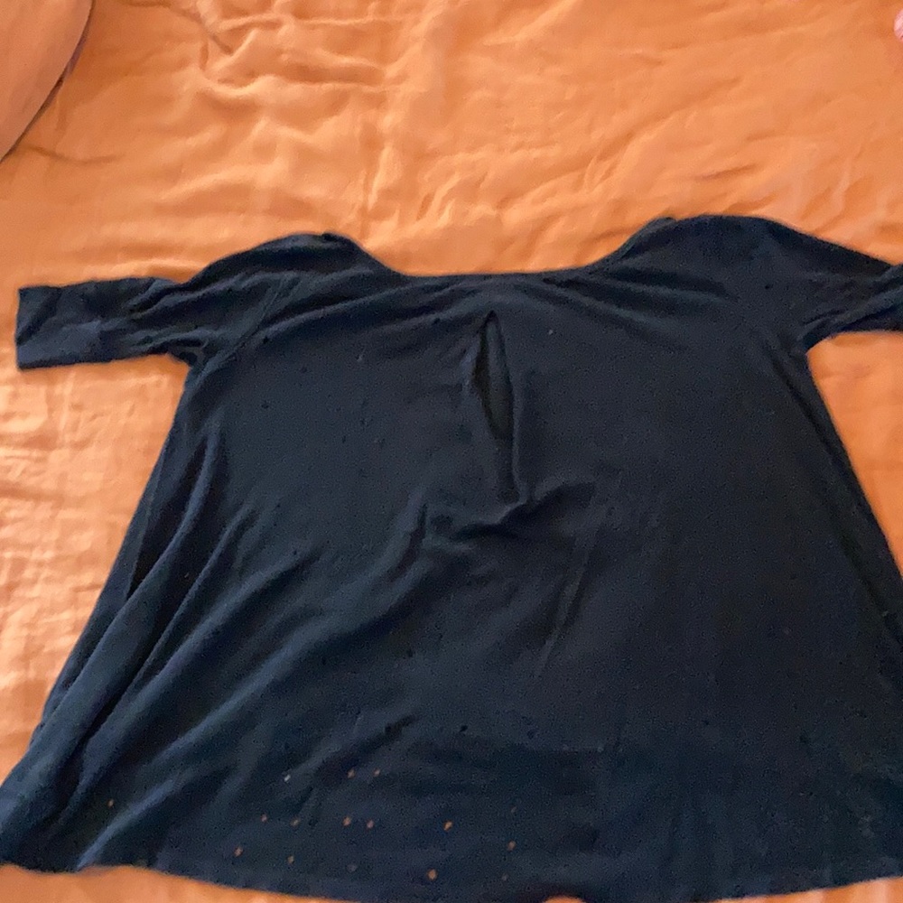 Free People Distressed We The Free Henley Medium - Picture 5 of 7